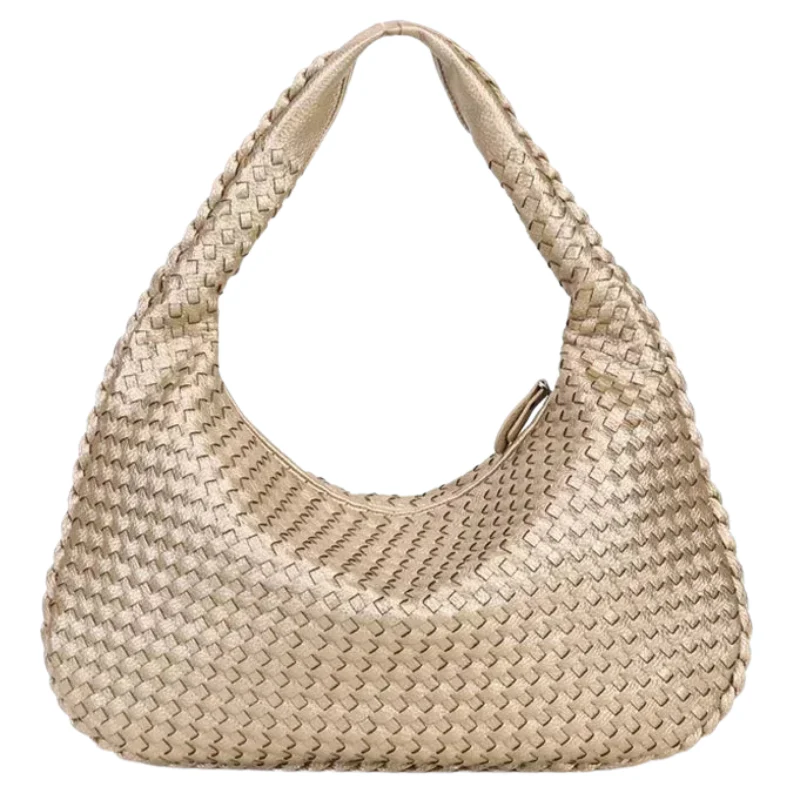 Alina – Sac bandoulière hobo avec design patchwork et ouverture zippée - Image 3