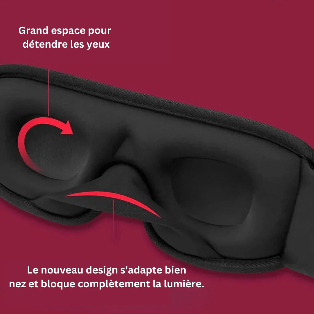 CloudRest - Masque De Sommeil Ergonomique Avec Conception Oculaire Sans Pression - Image 4