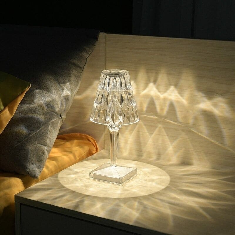 GlimmerLux - Lampe de table élégante en cristal avec variateur tactile - Image 6