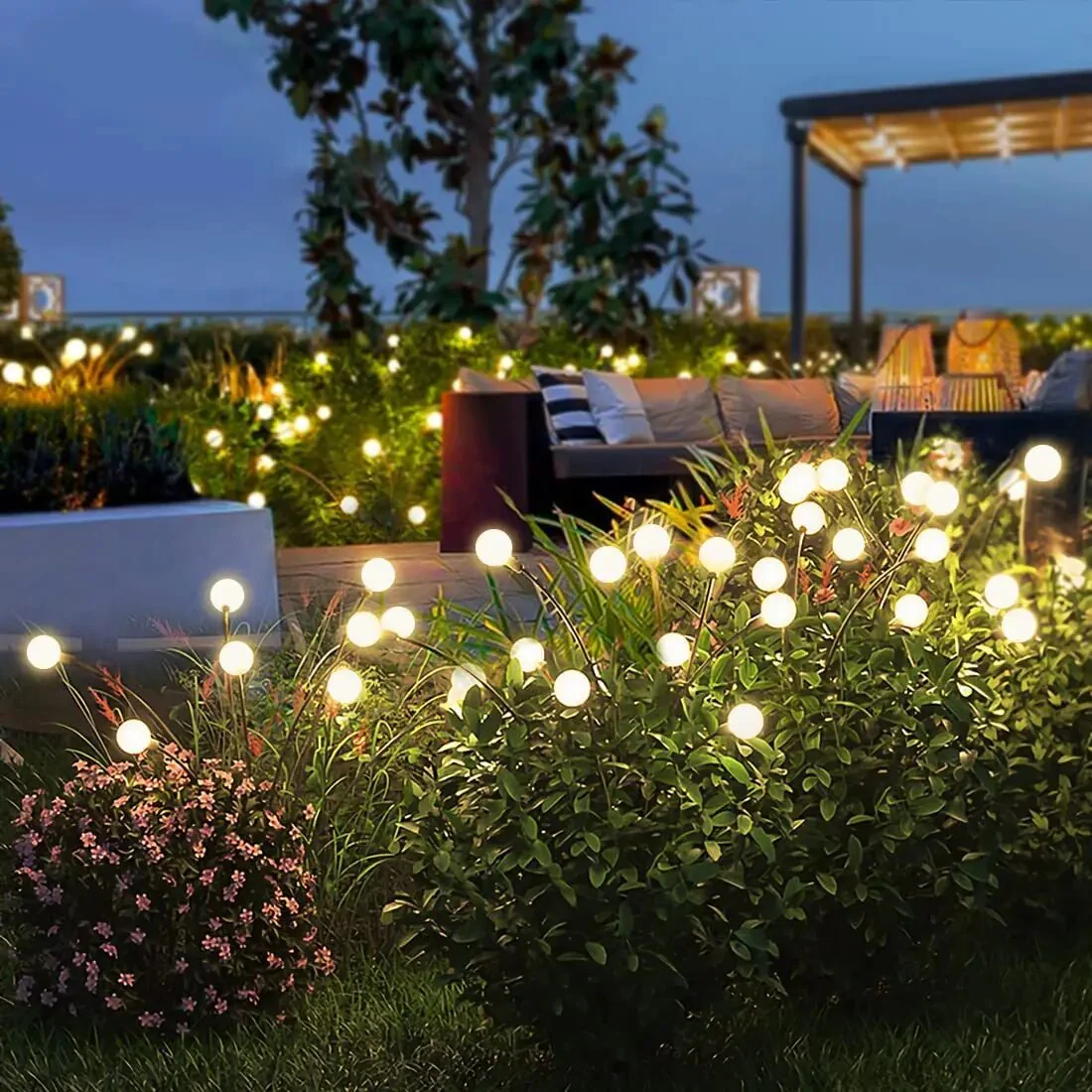 GlowFlare - Lumières de jardin solaires Firefly LED enchanteresses - Image 6