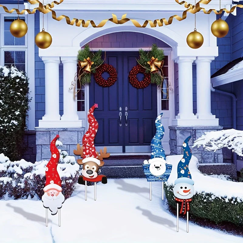 HolidayGlow - Poteaux de jardin de Noël pour une décoration intemporelle - Image 3