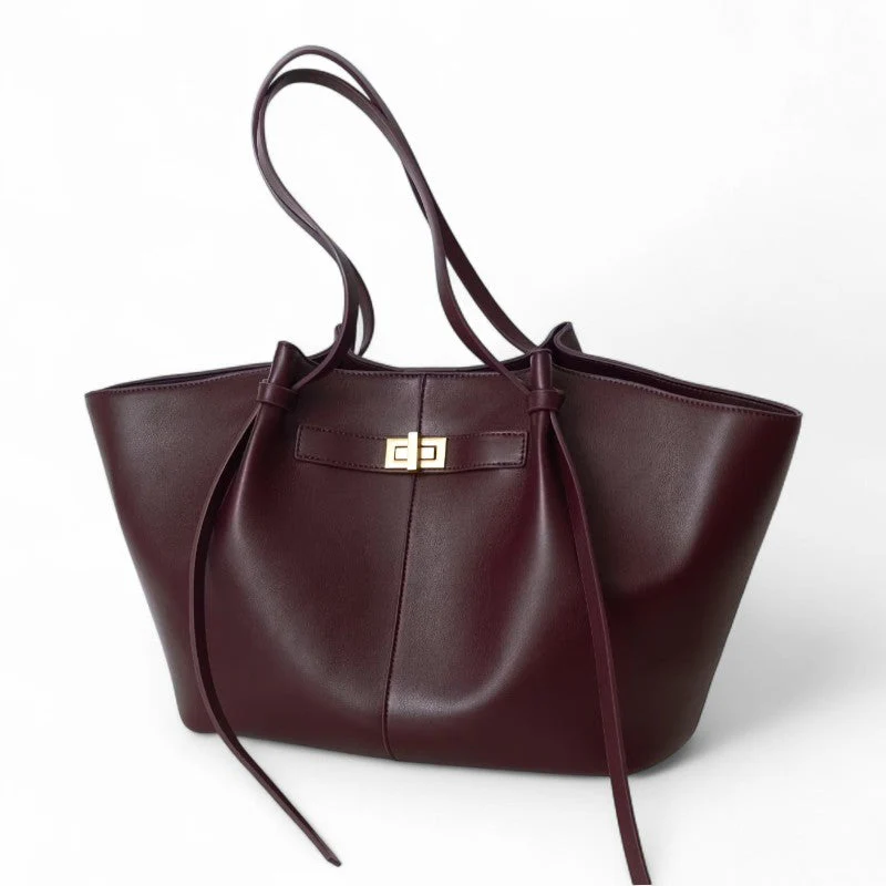 LYRA – Grand Sac à Main Noir en Cuir PU - Image 10