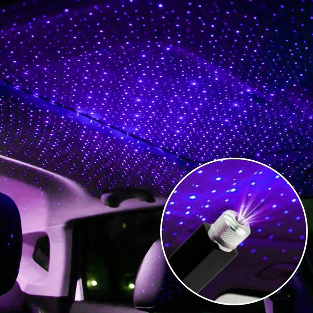 NebulaRide - Lampe USB ciel étoilé pour une atmosphère de voiture apaisante - Image 7