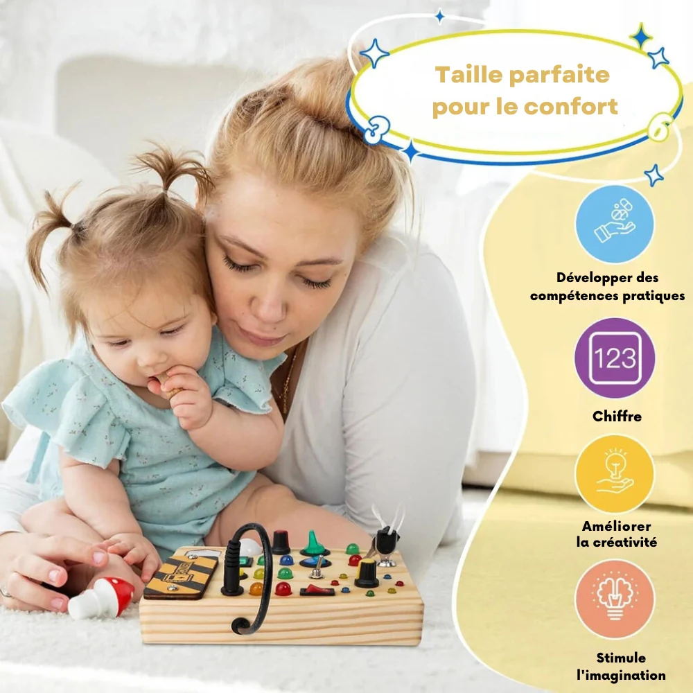 SparkQuest - Tableau D'affichage Montessori Pour Tout-Petits Avec 27 Lumières LED - Image 3