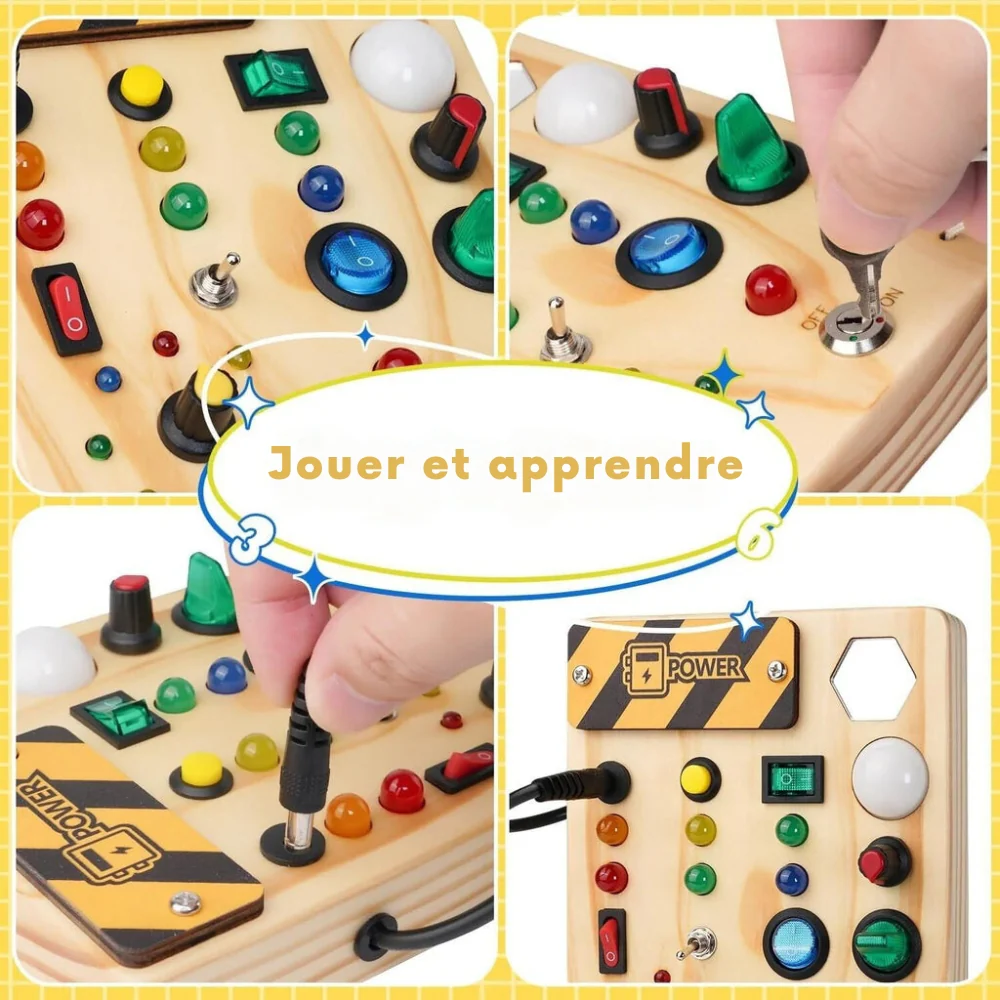 SparkQuest - Tableau D'affichage Montessori Pour Tout-Petits Avec 27 Lumières LED - Image 5